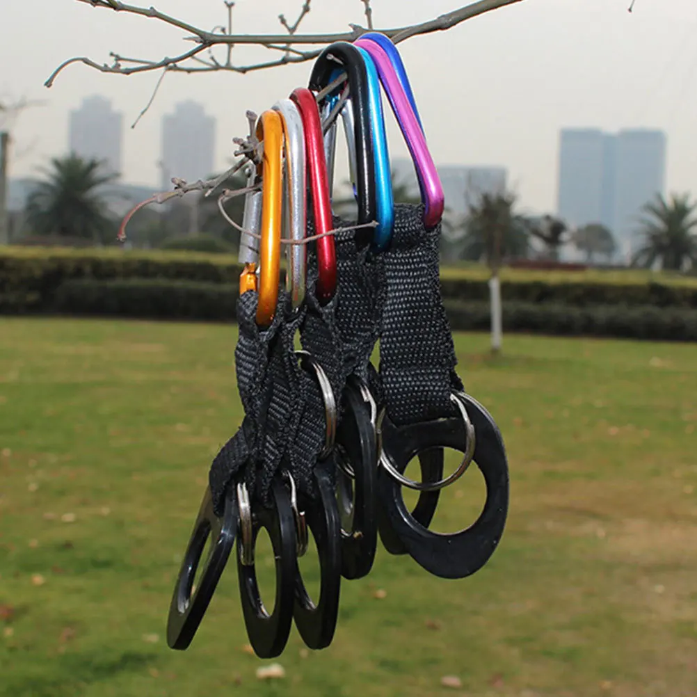 

6Pcs Water Bottle Hook Buckle Lightweight Portable Design for Travel Fishing Biking Water Bottle Carrier Clip Silicone Hanging
