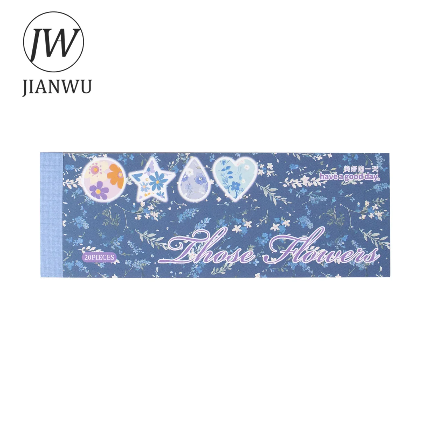 JIANWU Vintage Flower Bloom Landscape Material Collage Scrapbooking Sticker Book Creative DIY Journal Stationery - view 6