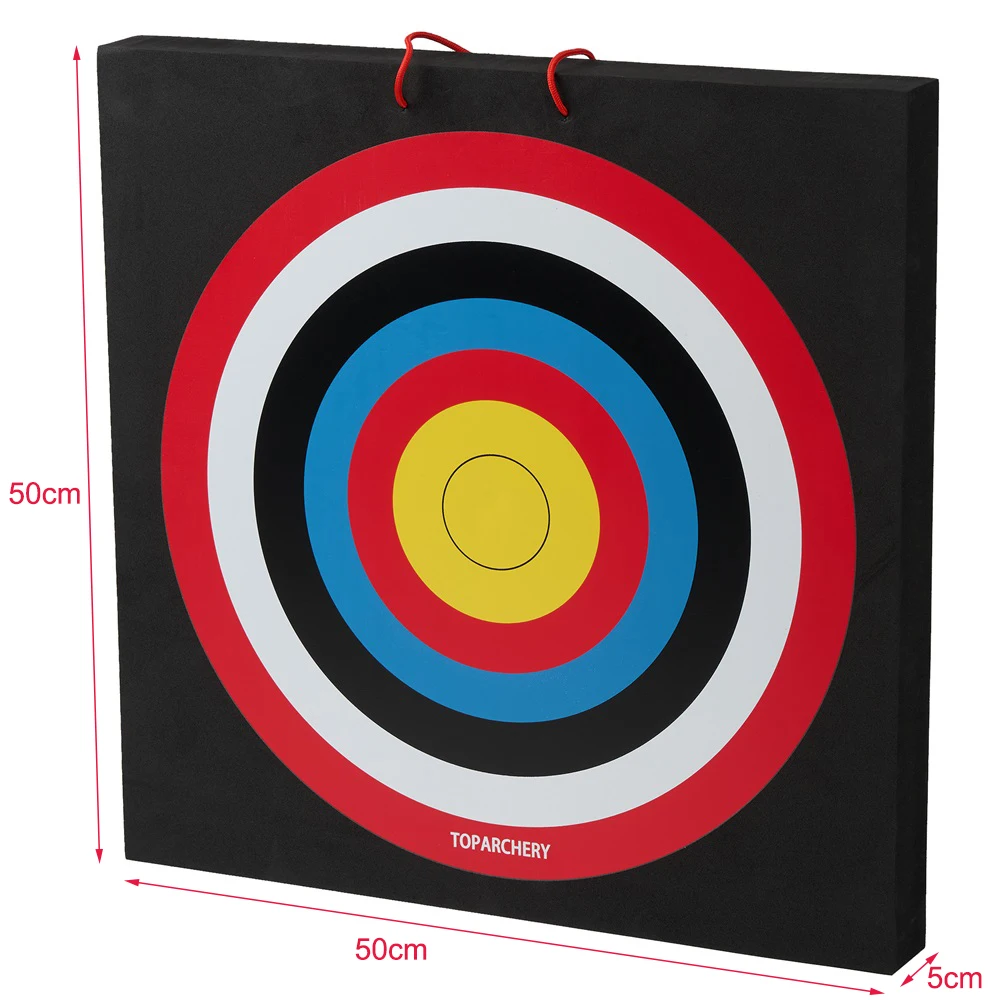 Toparchery EVA Archery Target 50x50x5cm High Density Foam Target Layered Hunting Shooting Practice