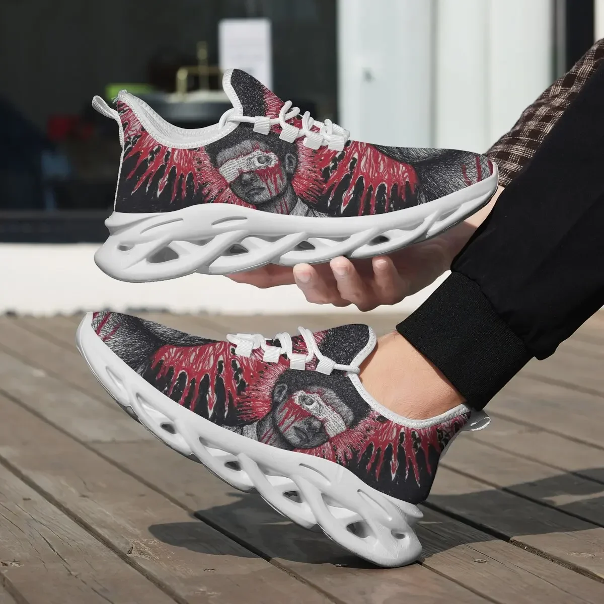 

Новые мужские кроссовки с принтом, дышащие, для занятий спортом на открытом воздухе, легкие кроссовки для мужчин, удобная обувь для мужчин, Chaussures