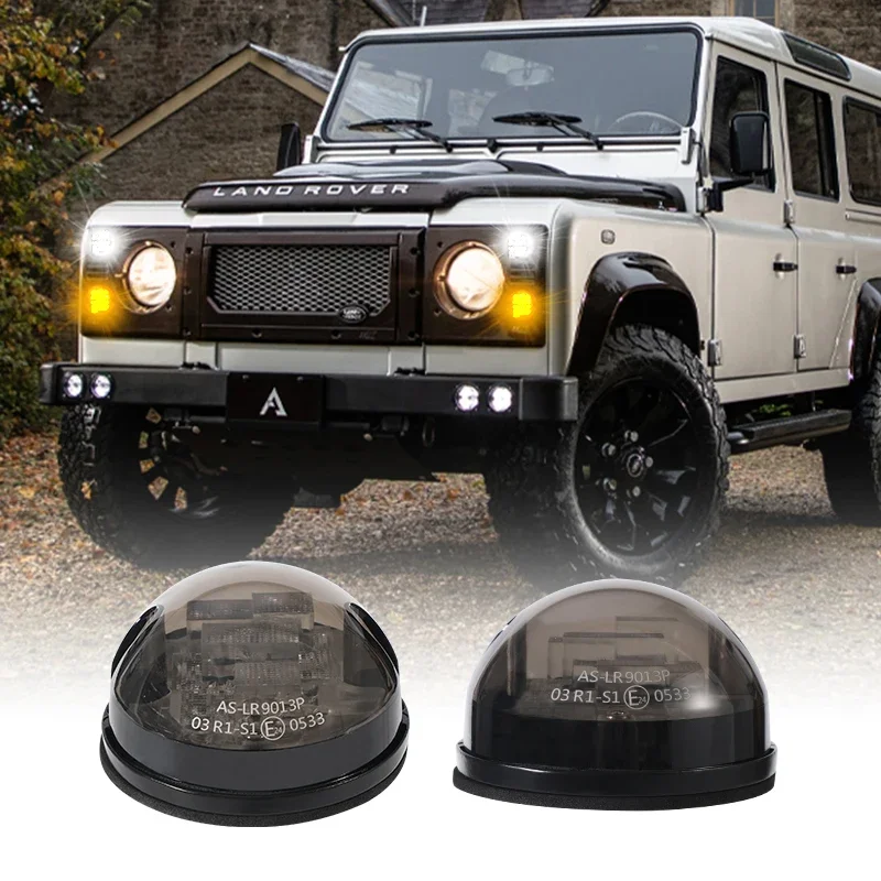 Complete LED Lamp Upgrade Kit for Land Rover Defender 1990-2016 Smoke Lens Front Rear Reverse Fog Side Lights 24V DRL