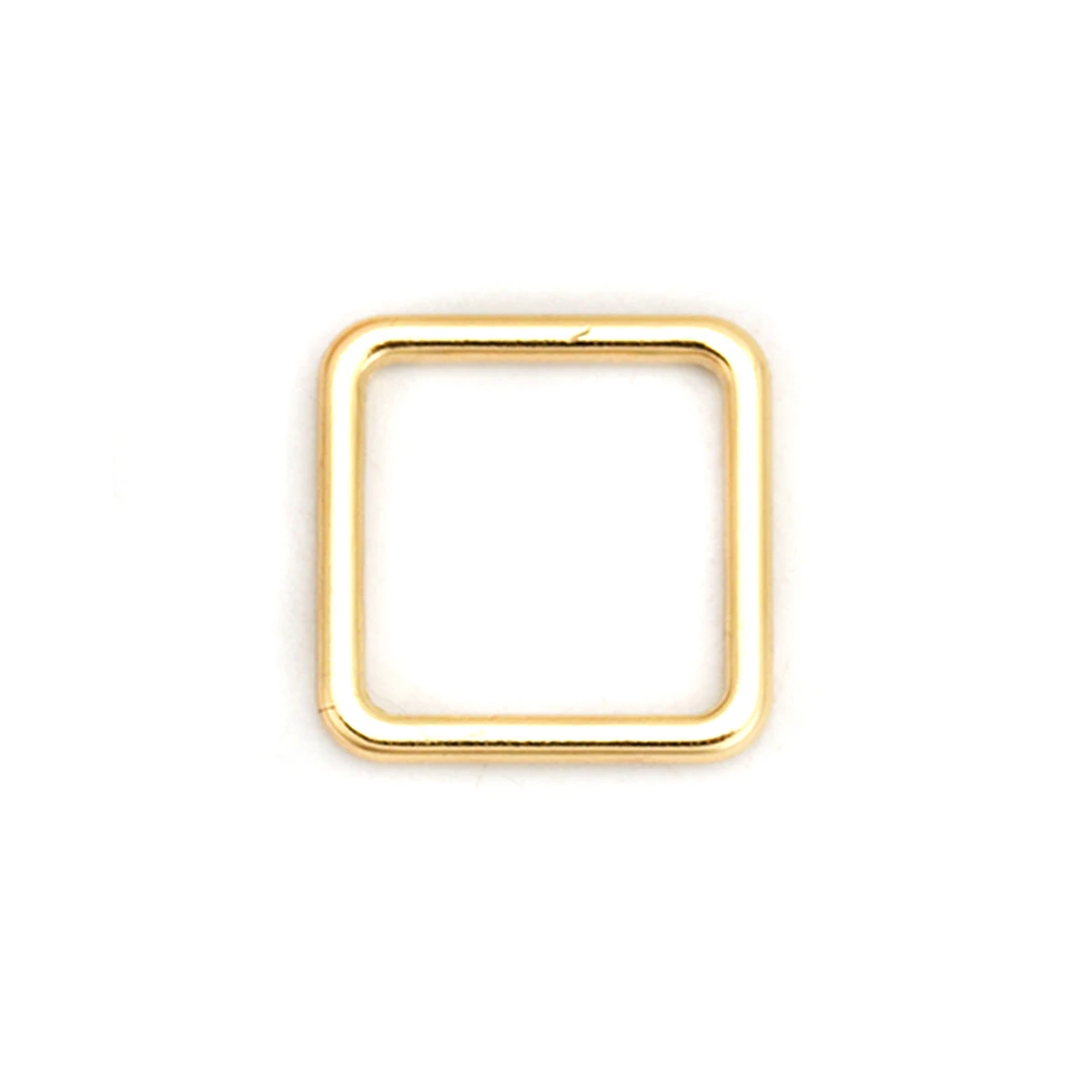 10 PCs Hot Zinc Based Alloy Connectors Hollow Square Findings For Jewelry Necklace Earrings DIY Gold Color 15mm x 15mm,