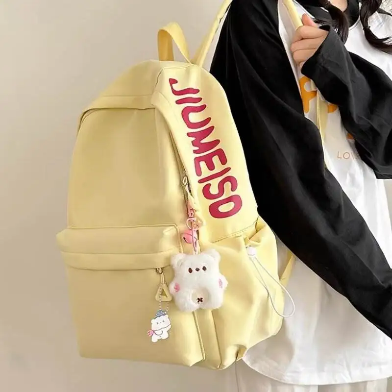 

Large Capaci Casual Cute Bapa for Girls High School College Students Laptop Bag Double oulder Bag Simple Sle