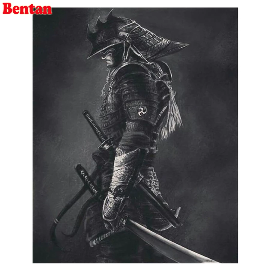 

Алмазная живопись 5d, квадратные круглые стразы японского самурая, алмазная вышивка, Алмазная мозаика для хобби и рукоделия