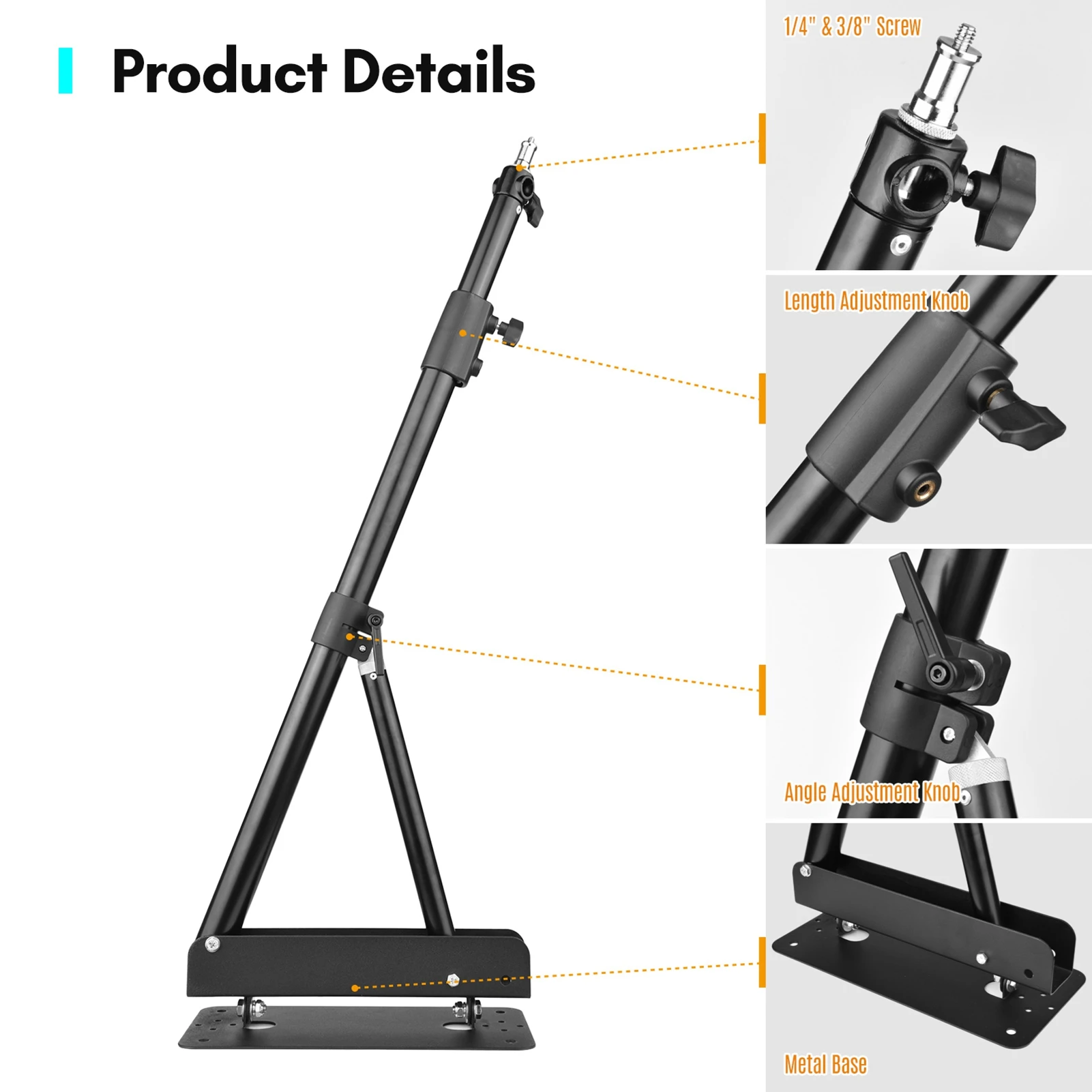 

all Mounting Boom Arm Light Stand for Photography Strobe Light Monolight Softbox Reflector Light Aluminum Alloy 5k