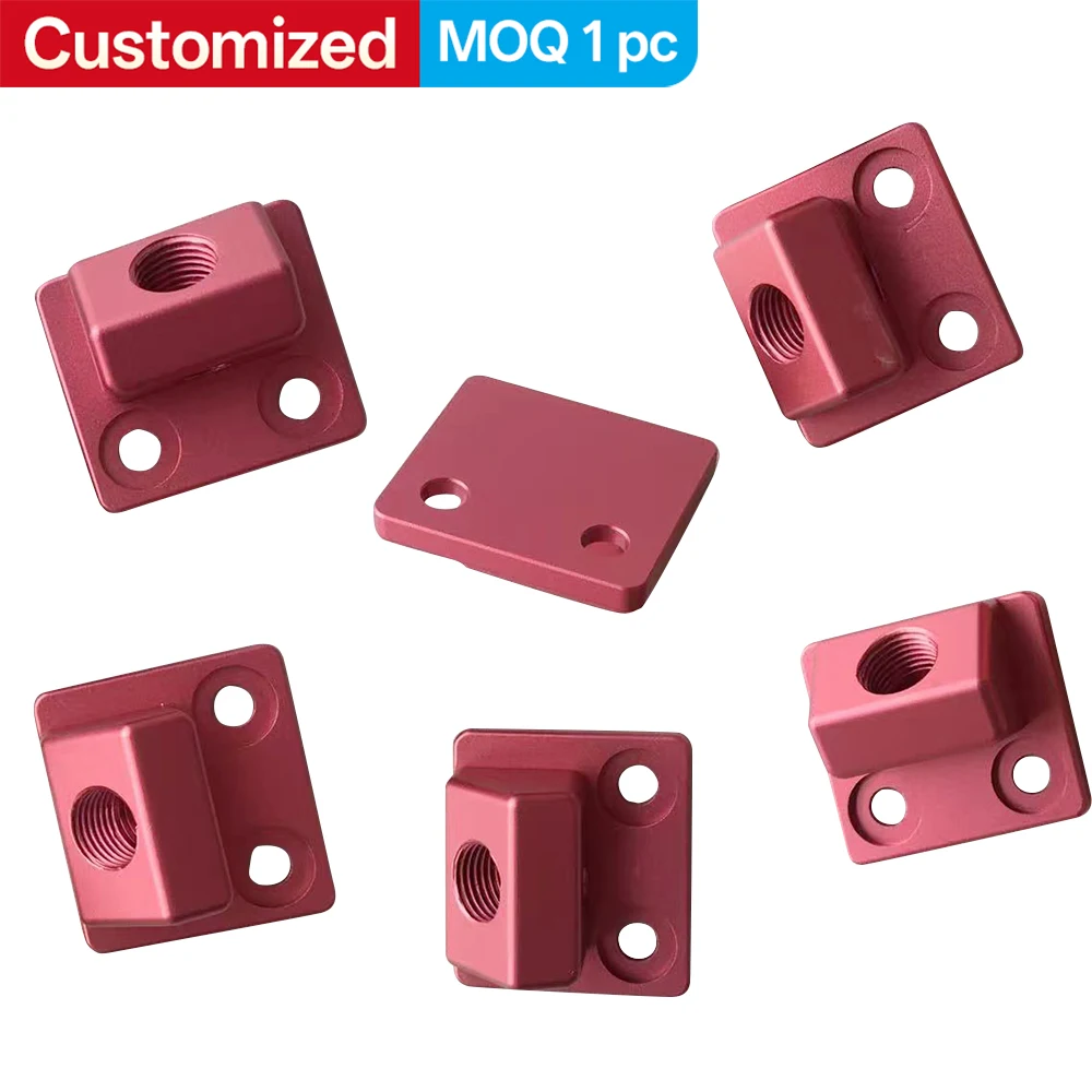 

Изготовленные на заказ алюминиевые детали с красным анодированием, прецизионные фрезерованные компоненты, токарные детали с круговой резкой, детали рулевого управления, обработка на станках с ЧПУ