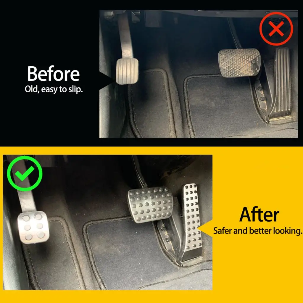 

Brake Clutch Pedal Pad Covers For Mercedes Benz W202 W203 W204 W210 W211 W212 W220 W221 W222 C207 C E S Class AT Car Accessory