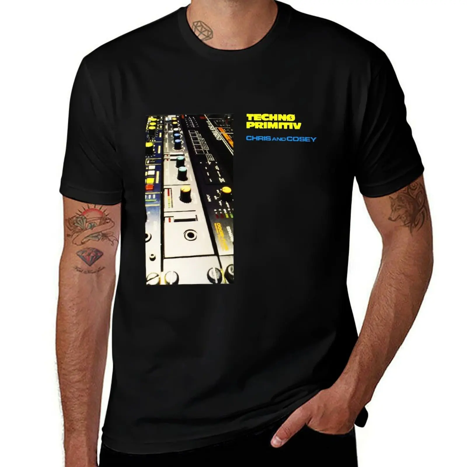 

Copy of Chris & Cosey - Techno primitiv artwork T-Shirt t shirts for man graphic cars man t shirt heavy cotton T-Shirt