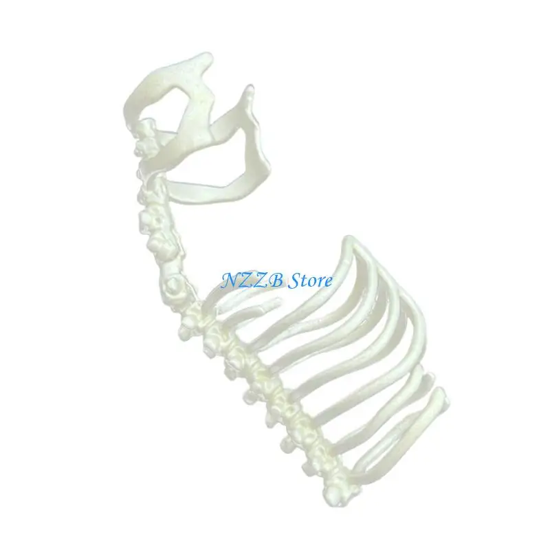 T21F العمود الفقري المفتوح حلقات مجردة أنيقة قابلة للتعديل حلقات العظام سبيكة لارتداء اليومية والمناسبات المختلفة