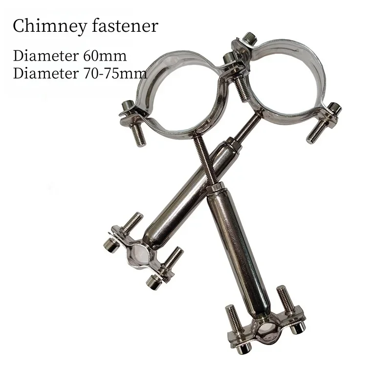 

Outdoor Camping Firewood Stove Chimney Fixed Bracket 304 Stainless Steel Support Chimney Pipe Clamp Clamp Buckle