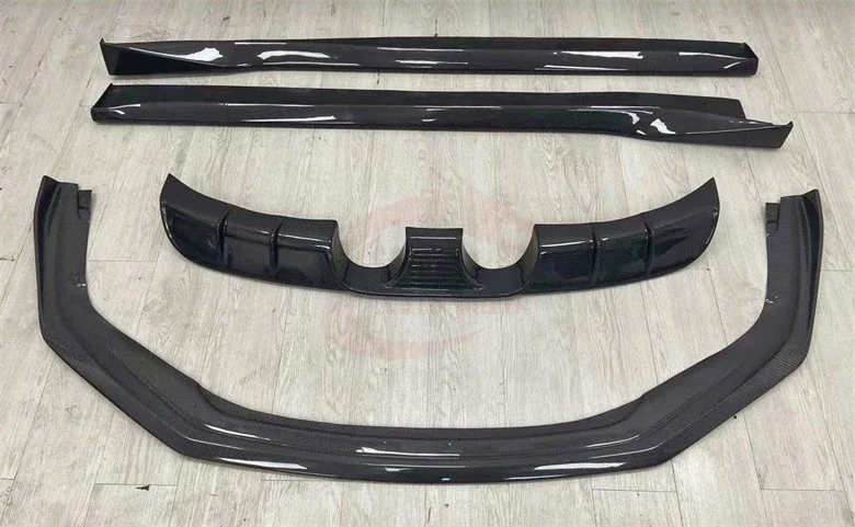 Kit de corpo de fibra de carbono para para-choque dianteiro, saia lateral, difusor traseiro, spoiler traseiro para porsch 911 991.2 carrera 2016-2018