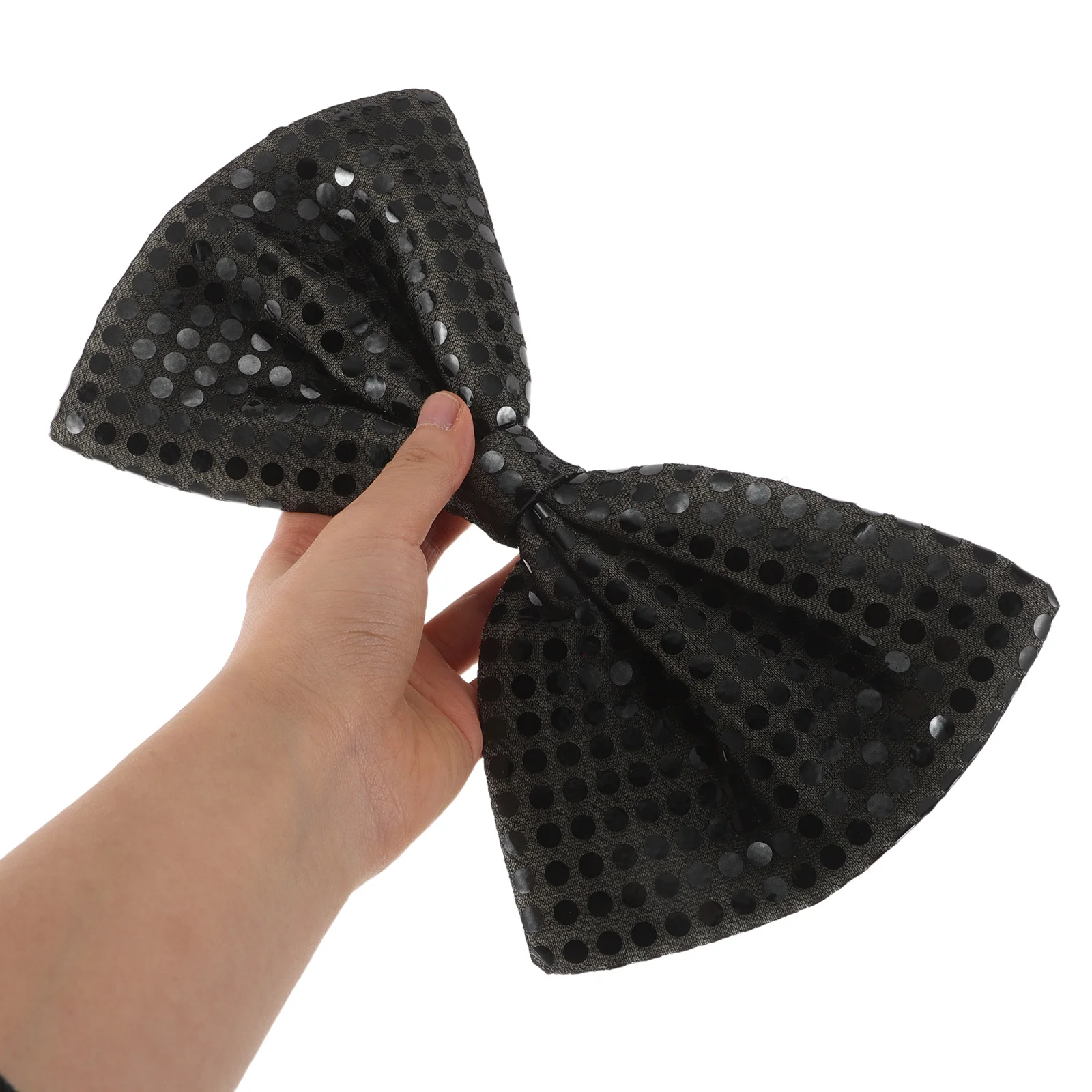 

Sequin Bow Tie Large Glitter Pre-Tied Big Bow Costume Masquerade Party Stage Performance New Year Mardi Gras