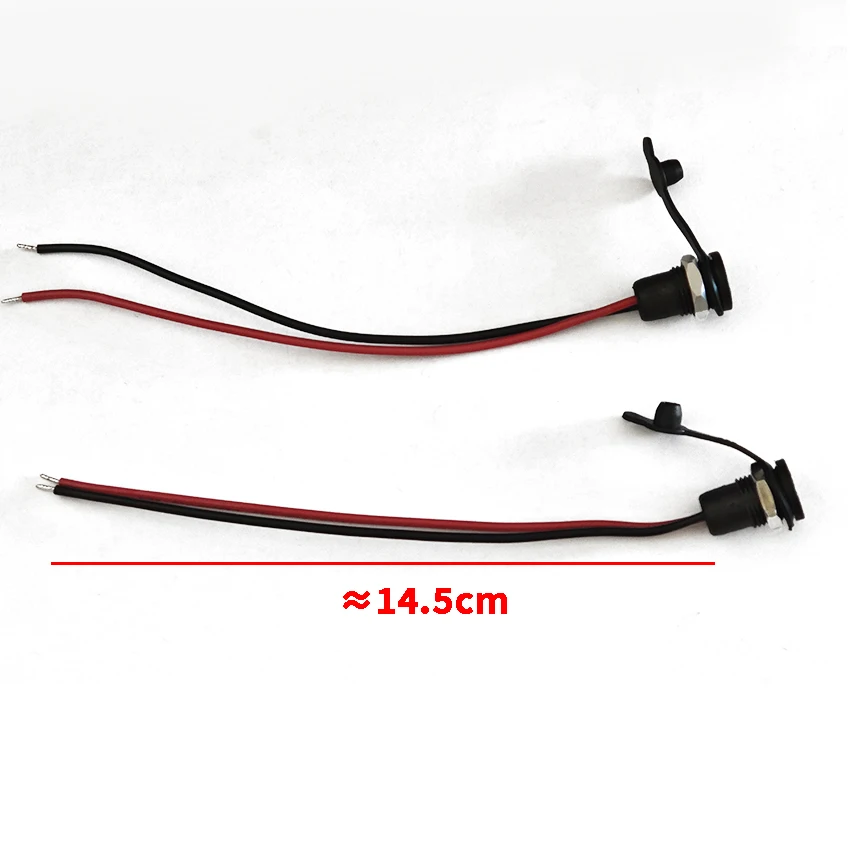 

1pc DC 5.5X2.1MM 5.5X2.5mm Battery DC5521 Power Plug Connector DC 5525 Waterproof Jack Connector With Waterproof Cap For DIY