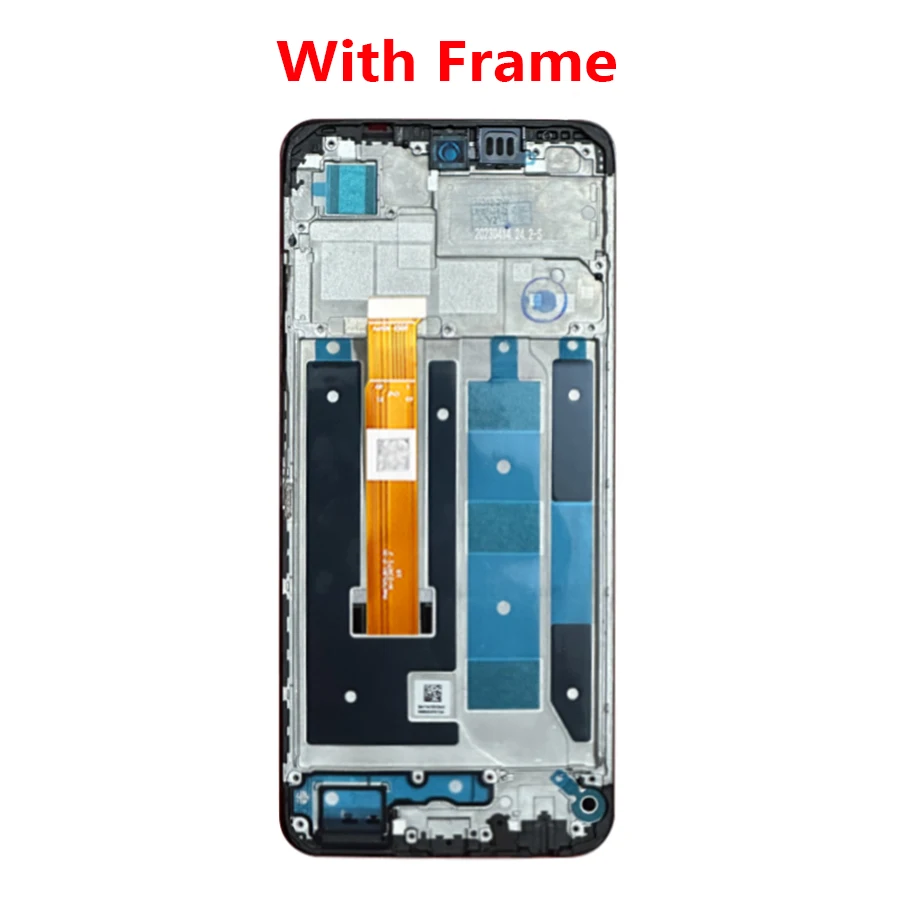 Screen With Frame For Realme C55 RMX3710 LCD Display Touch  Pantalla Digiziter Assembly Screen Replacement For Realme C55 LCD