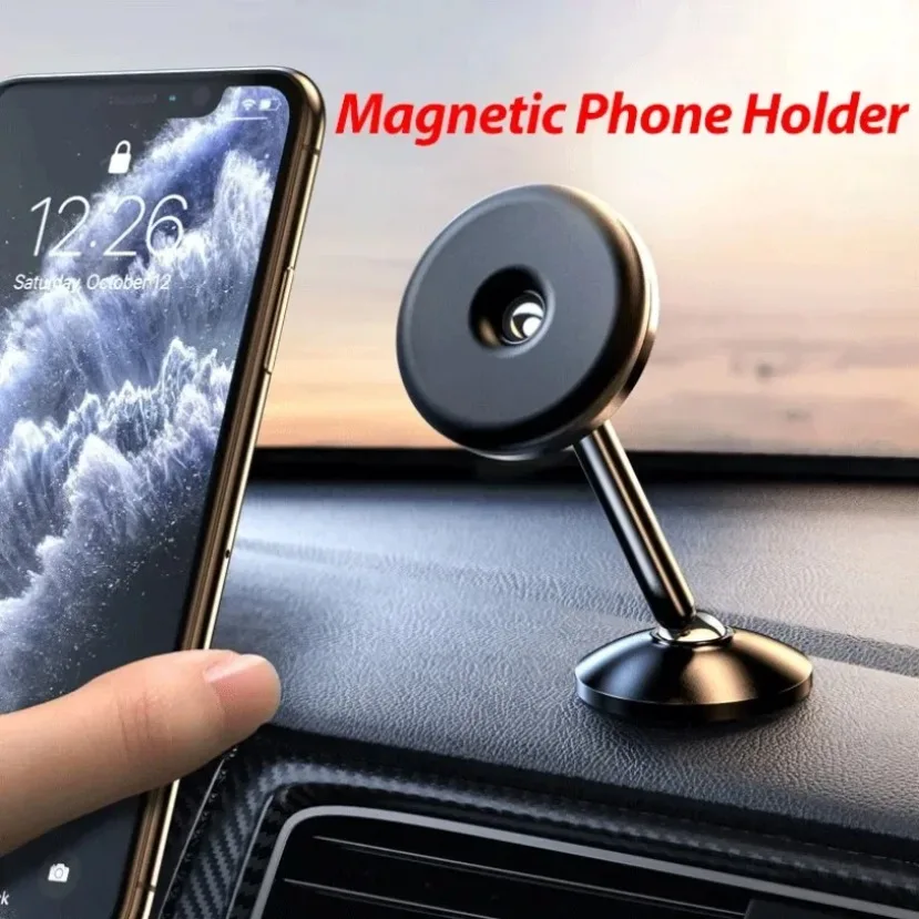 360 °   Drehbarer Magnetischer Auto-Handyhalter Armaturenbrett-Smartphone-Halterung für Magsafe iPhone 17~12 Samsung Xiaomi Mobiltelefon-Halterung