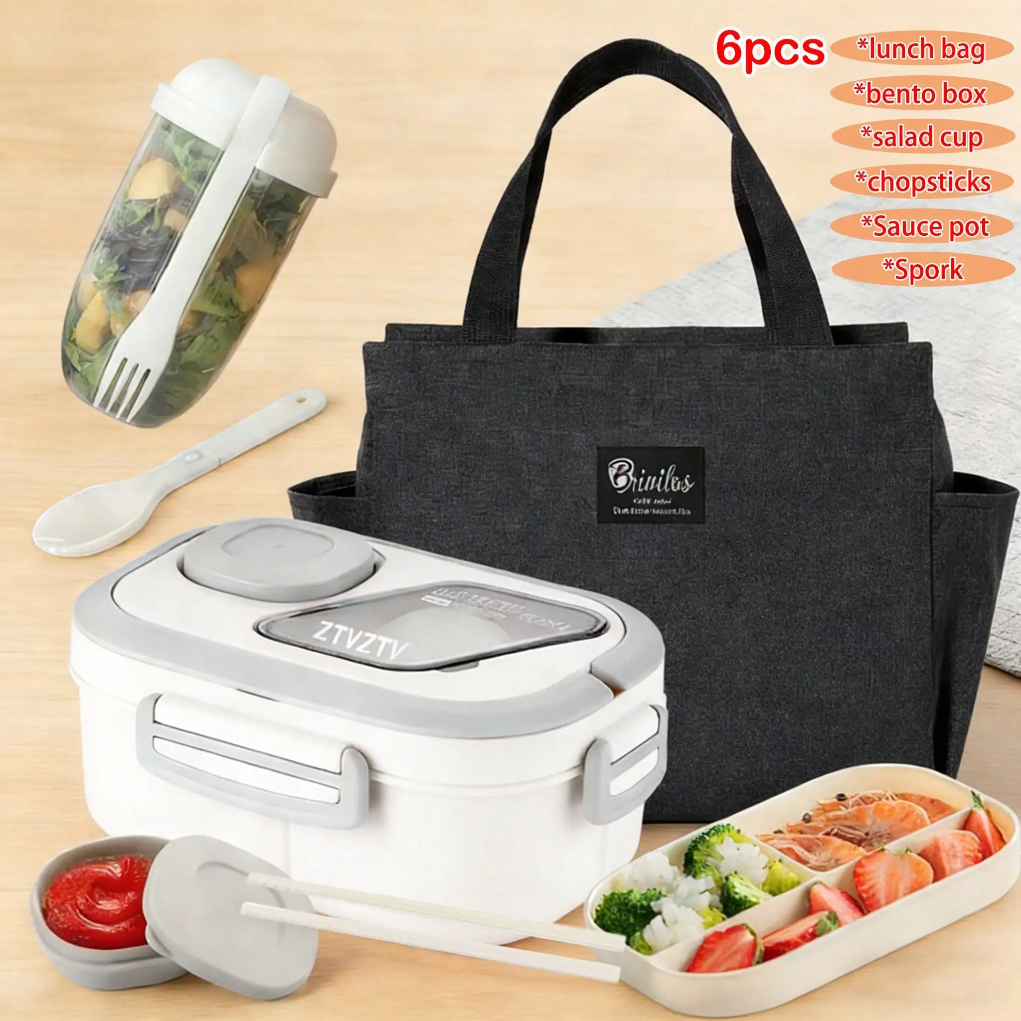 ZTVZTV Lunchbox/Leak-Proof Lunchbox Set Only. Lunchboxes For School, Work, And Outdoor Dining. Kitchen Accessories | Kitchen Organization And Storage | Food Containers.