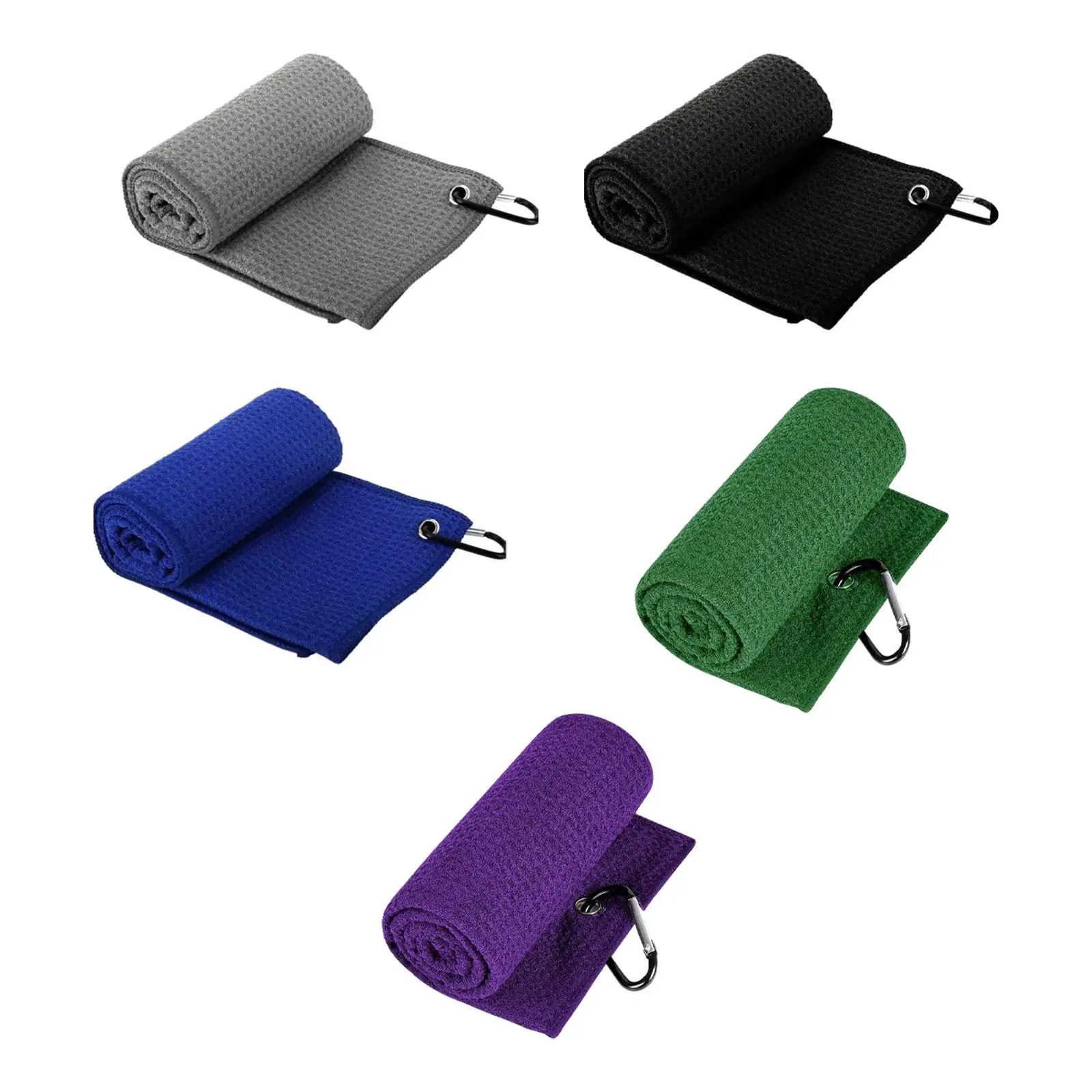 

Компактное полотенце для гольфа для чистки мяча с держателем-зажимом для энтузиастов