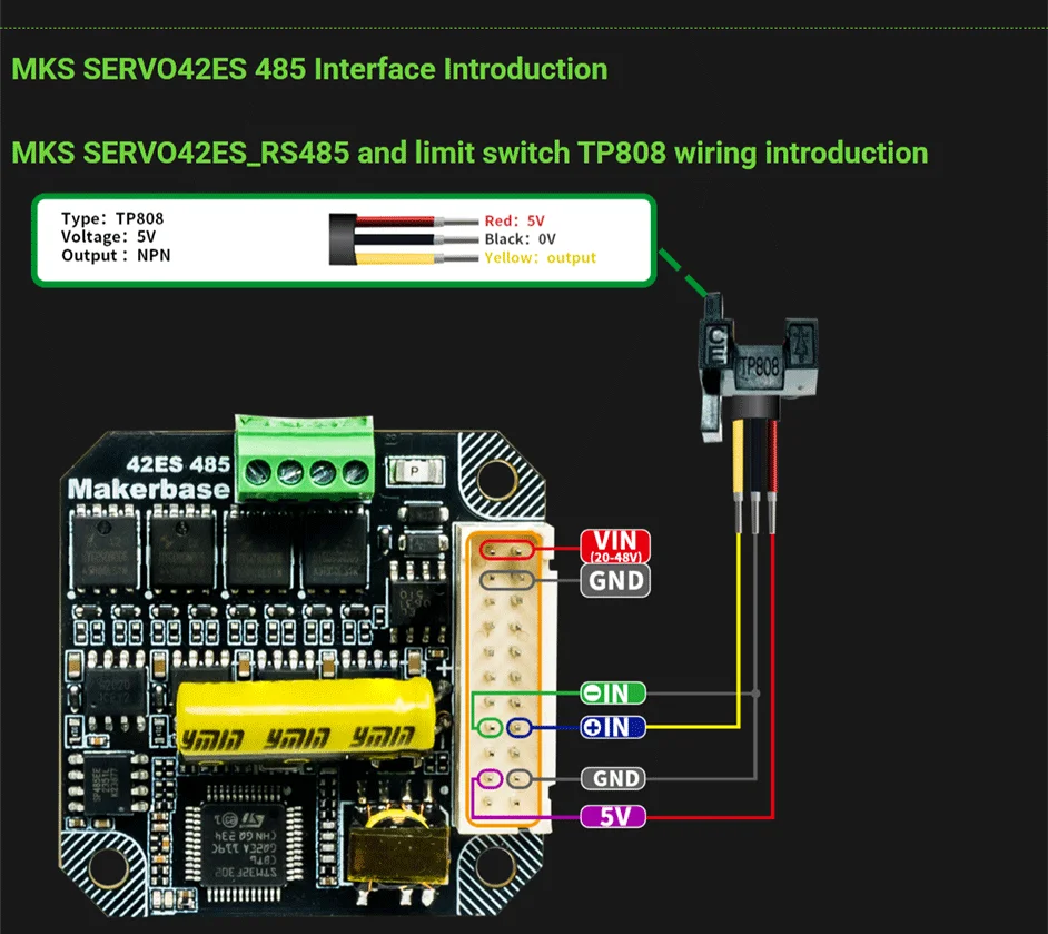 Makerbase MKS SERVO42ES NEMA17 Closed-Loop-Schrittmotortreiber für CNC-3D-Drucker, Gen_L FOC, leise und effizient – Detail 8