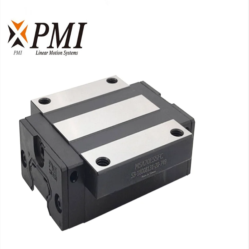 taiwan pmi msa15 20 25 30 35 45 55 ls le guia linear slider bloco de transporte para co2 maquina a laser cnc roteador msa45s n 01