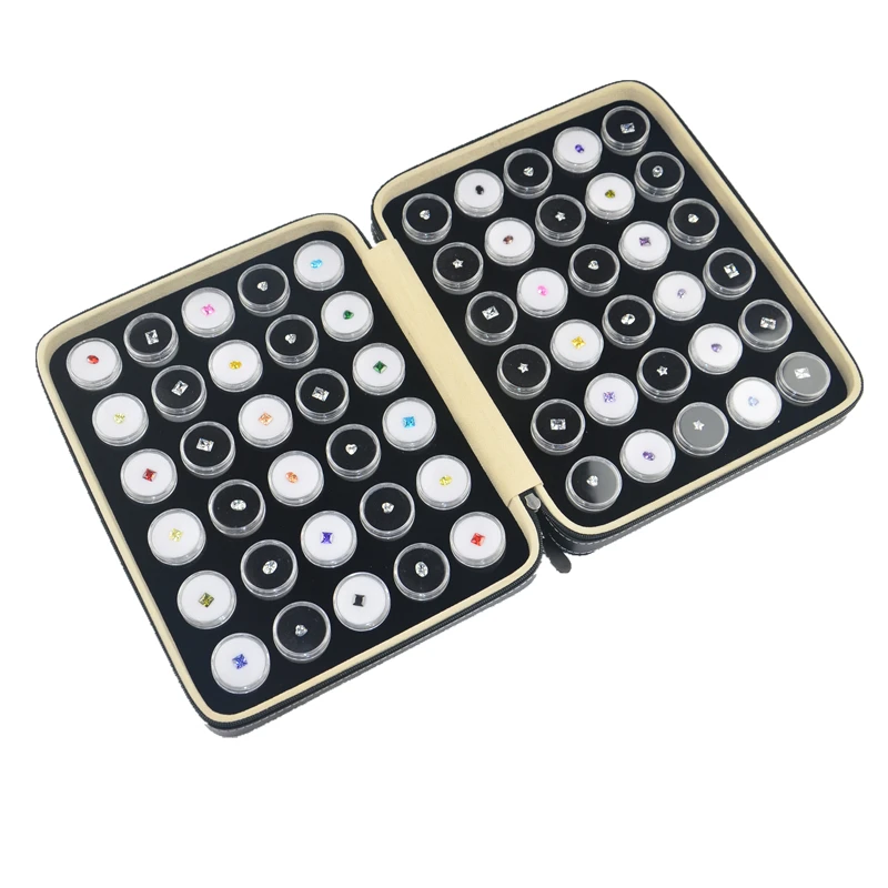 

Portable Jewelry Storage Box Display Case for Amber Emerald Gold Silver Nail Art Earring Pendant Convenient Carry-On Bag