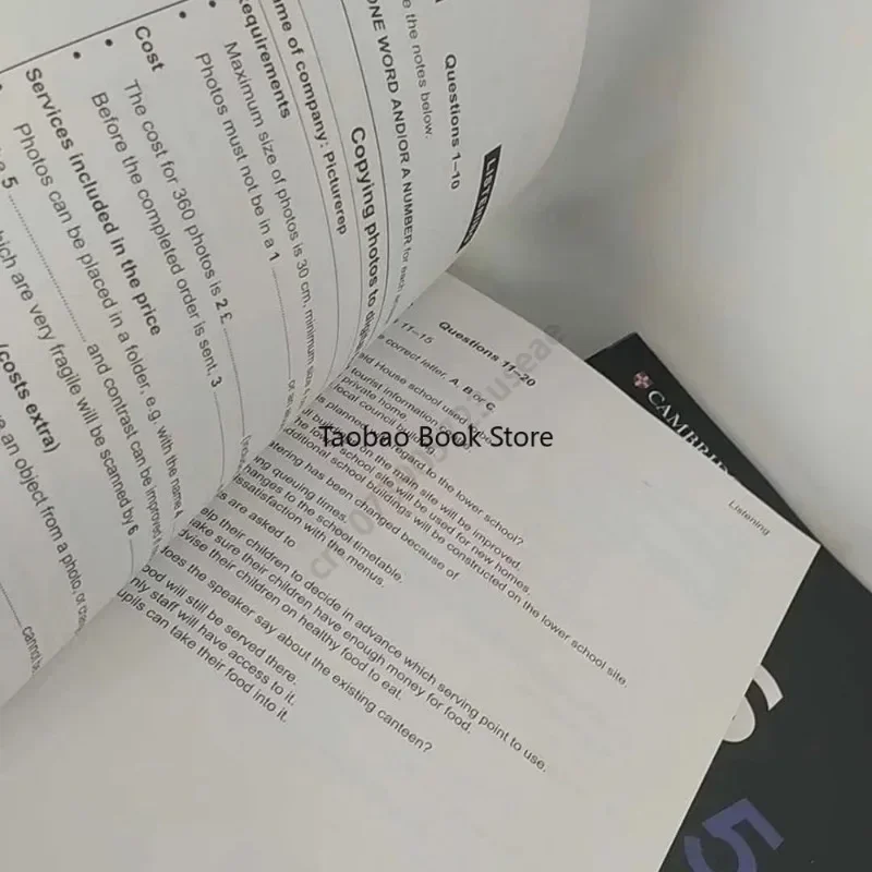 3 libri Cambridge English IELTS IELTS 16-18 Training IELTS Zhen Ti 16-18 parlante ascolto lettura scrittura libro di studio