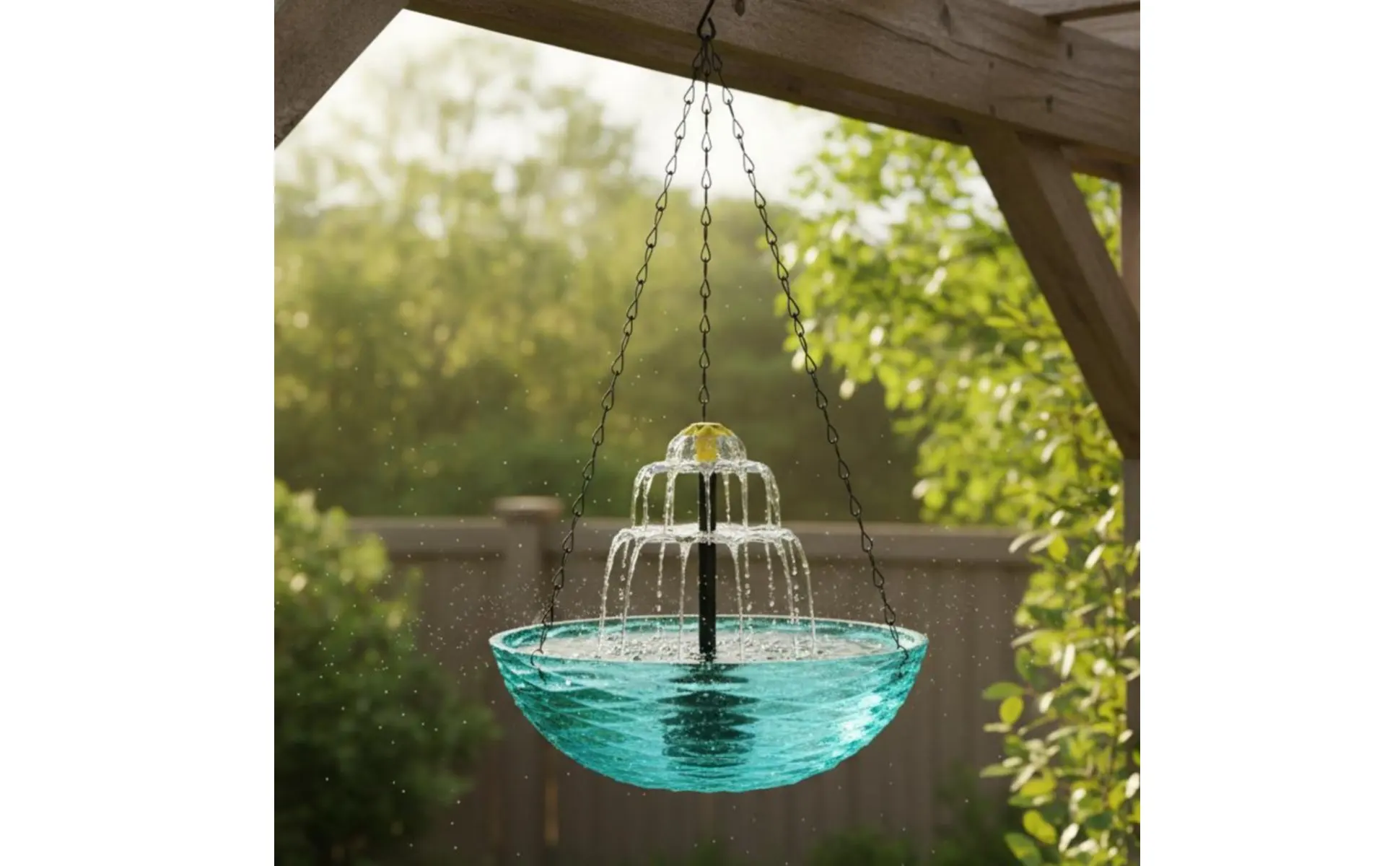Solar Hanging Bird Bath No Wiring Solar Bird Bath Fountain Garden Decor Easy to Hang Solar Hanging Bird Bath No Wiring Solar Bird Bath Fountain Garden Decor Easy to Hang