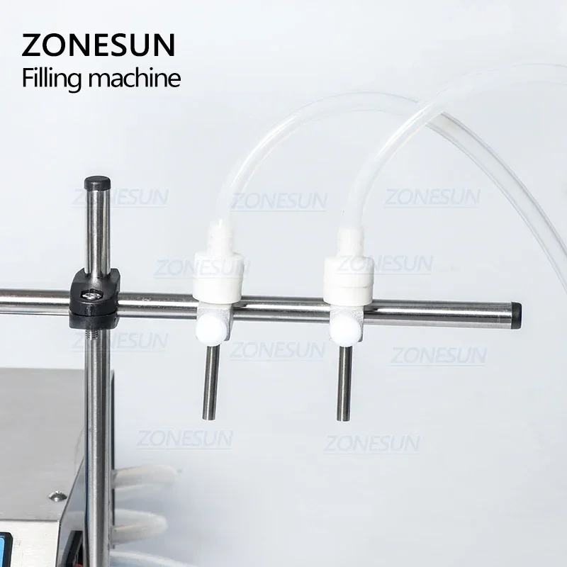 ZONESUN Zahnradpumpe, Flaschen-Wasserfüller, halbautomatische Flüssigfläschchen-Abfüllmaschine für Saft, Getränke, Getränke, Öl, Parfüm, 2,6 l/min