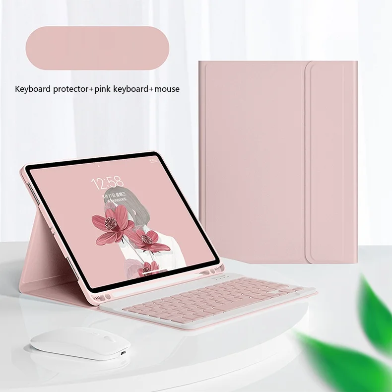 iPad-Tastaturhülle mit Bluetooth-Tastatur und Maus, kabellose Folio-Hülle für 10,9, 11 und 12,9 Zoll – Detail 17
