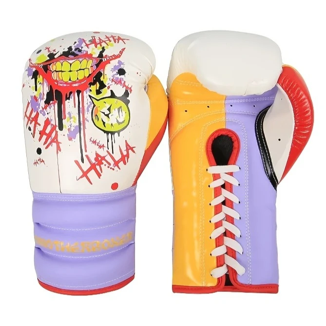 

Adjustable Lanyard Boxing Gloves Premium PU Multi-Layer Composite Liner Gym & Home Use Boxing Training Gloves Boxing