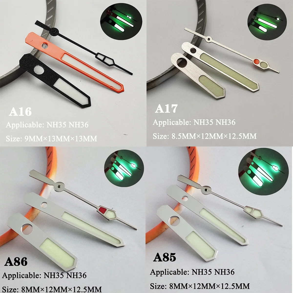 nh35 hands nh35 Watch hands nh36 hands pointer nh35 watch parts skx007 hands nh35 dial luminous hands NH35 movement hands