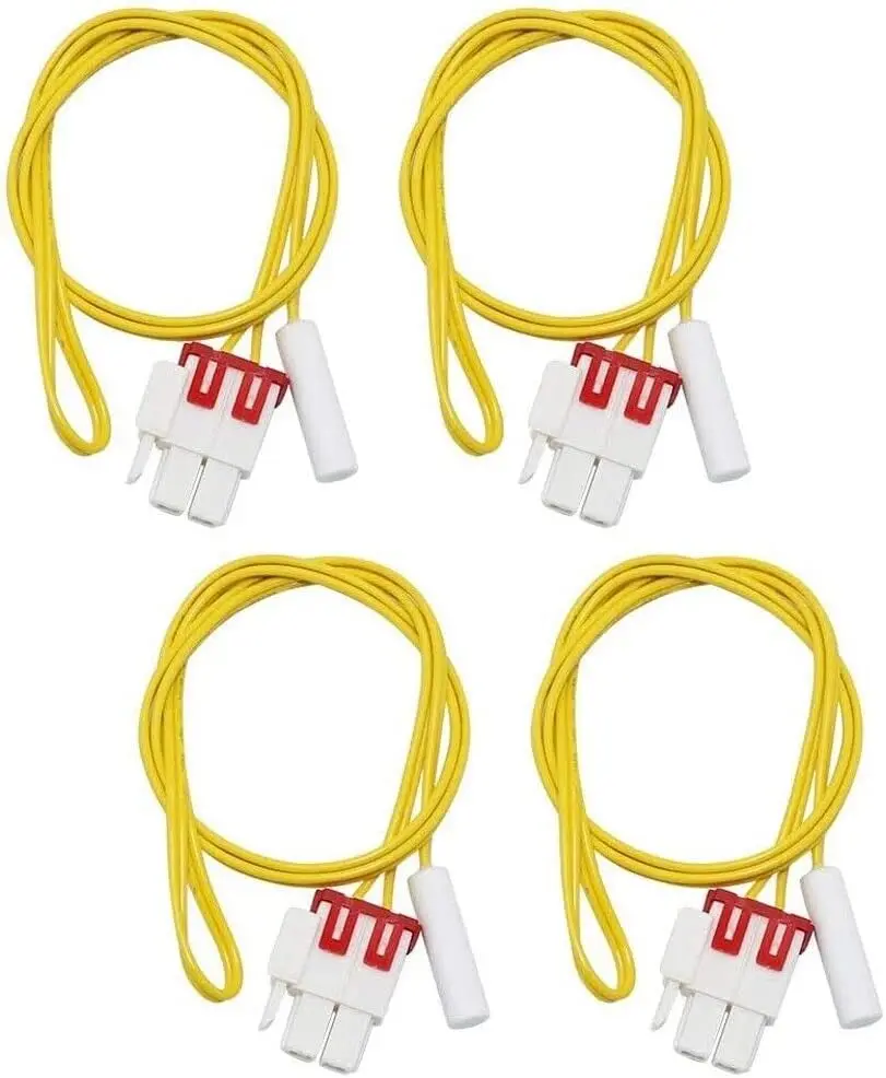 

4 упаковки DA32-00006W Датчик температуры размораживания холодильника, совместимый с Samsung DA32-00006C, DA32-00006G, DA32-00006M