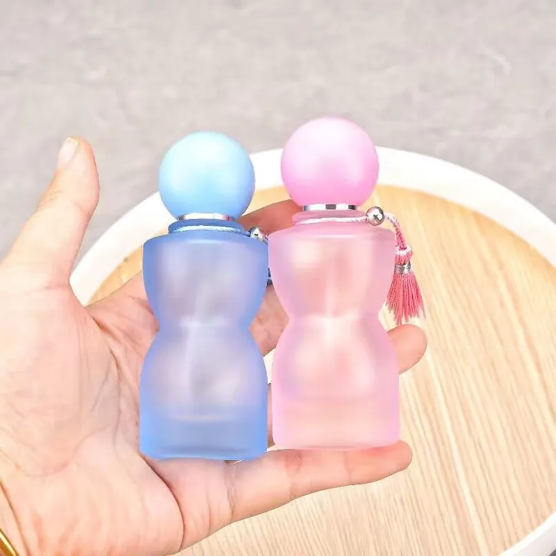 High-end screw cap perfume decanter 30ml colored matt glass spray bottle travel portable cosmetics empty bottle - view 4