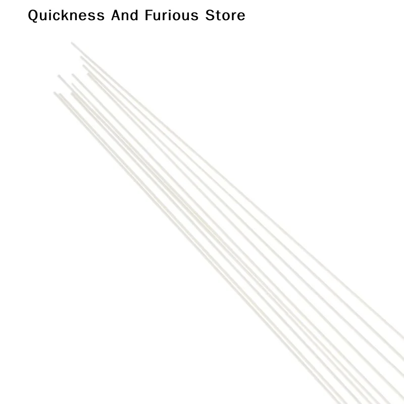 【TO】50Pcs 0.5/0.8/1/1.5/2/2.5MM ABS Round Pipe Tube Bar Length 500MM Solid Plastic Hard Rod For Building Structure Model
