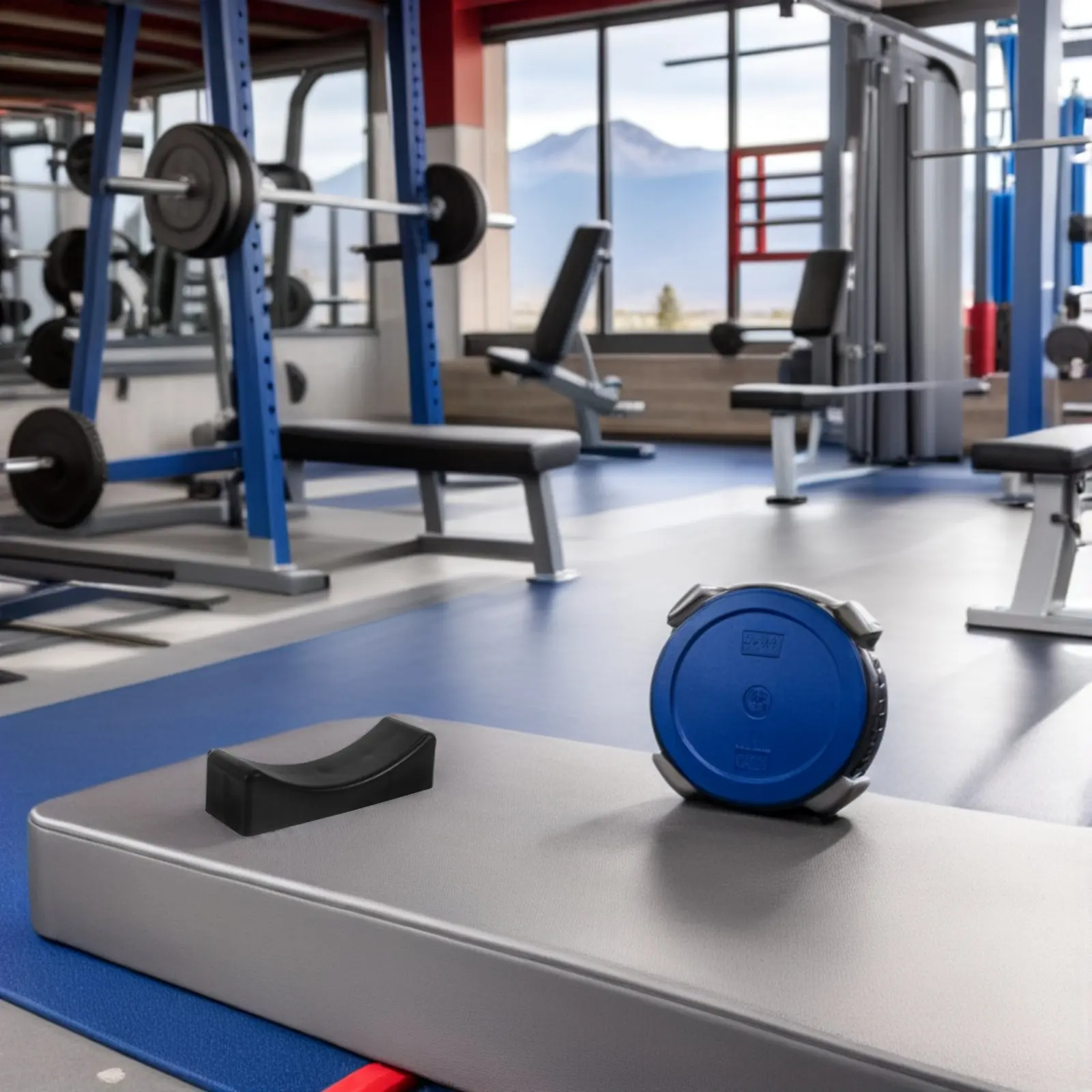 Picture 4: 8Pcs Dumbbell Storage Saddles Hollow Design Plastic Rack Stand Home Gym Weight Holder Organizer Support Rack Dumbbell Stand
