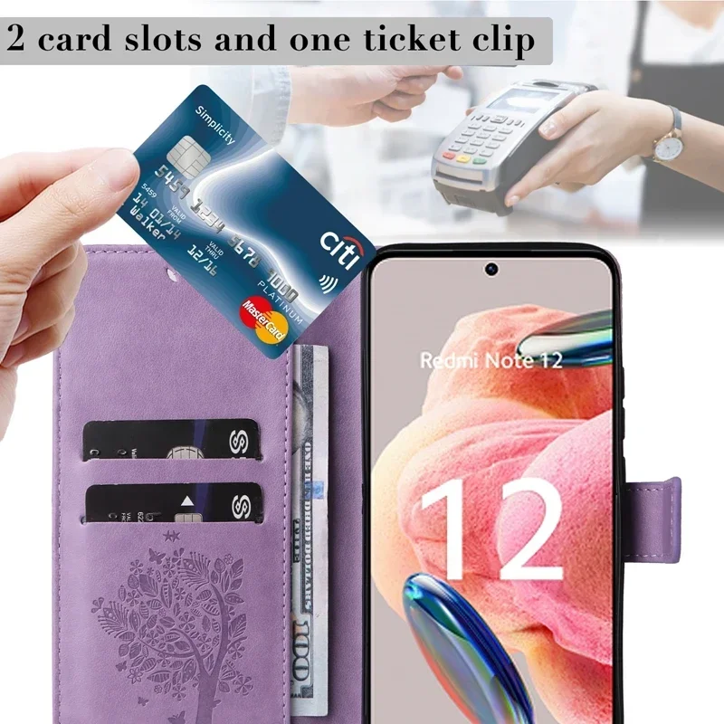 Wallet 3D Print Card Slot Magnetic Flip Leather Case For Xiaomi Redmi Note 13 12S 11 10 9 Pro 14C 13C 12C 10C Poco X6 14T 13T