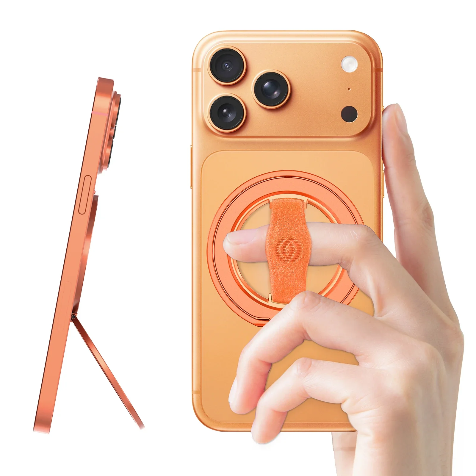 

Магнитное кольцо EWA для телефона, совместимое с MagSafe Grip [Супермагнит], модное блестящее кольцо-подставка для iPhone, аксессуары