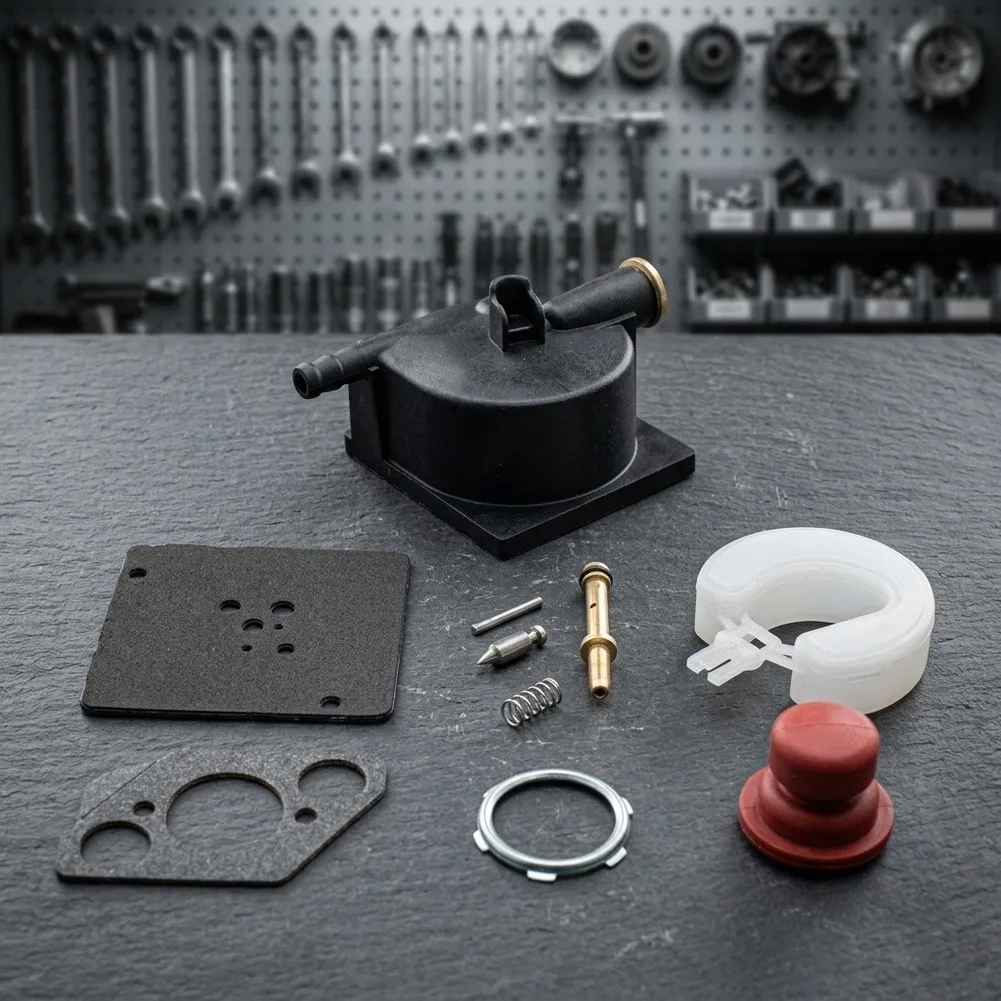 For Tecumseh 730235B Carburetor Float Bowl Replacement Kit with 10-Piece Assembly for Engine Performance Recovery