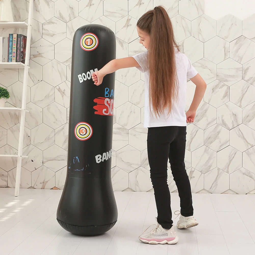 

120cm Inflatable Boxing Bag Adult Children Boxing Punch Sandbag Training Target