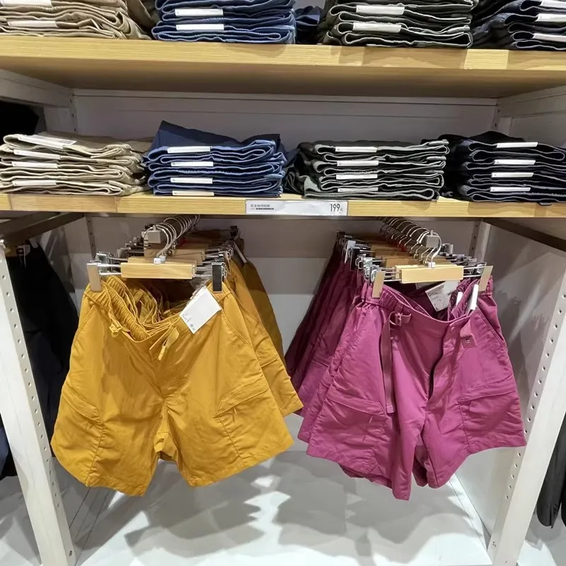 

ex Outdoor Leisure Nylon Waterproof Workwear orts Five-Quarter Length Loose Fit Sports Pants Straight Leg mid Waist