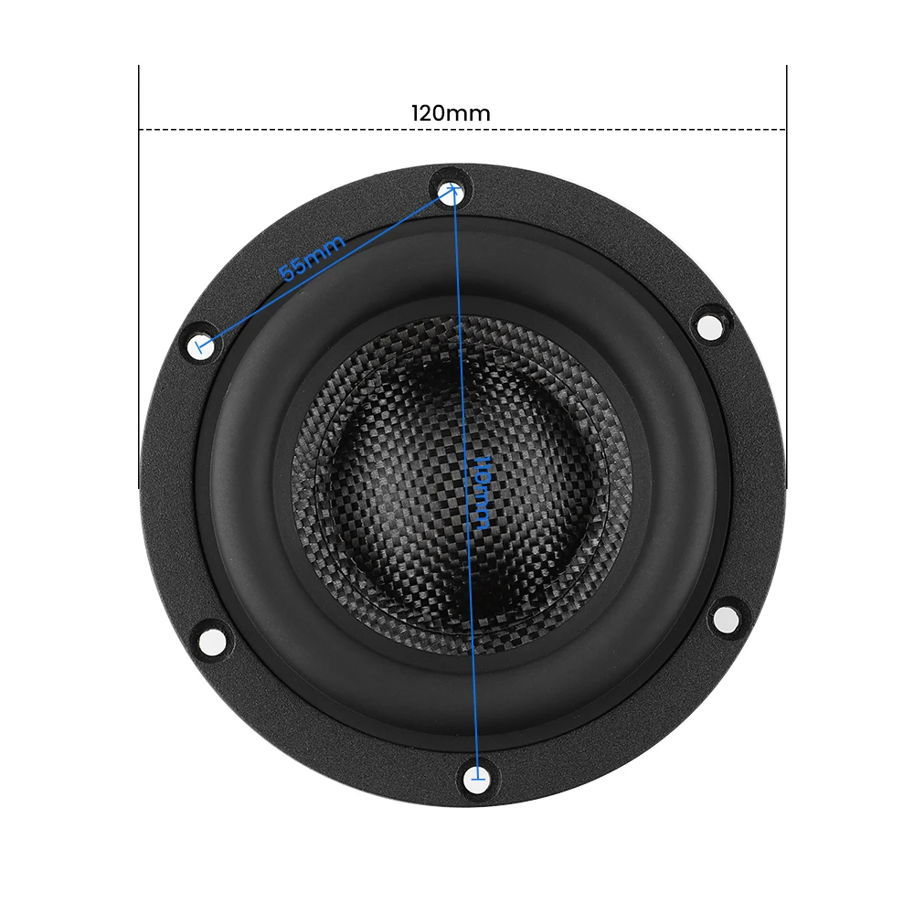 AIYIMA 1 szt. 4-calowy głośnik niskotonowy 4 8 Ohm 80W głośnik HiFi Audio umywalka z włókna szklanego niskiej częstotliwości głośnik do kina domowego