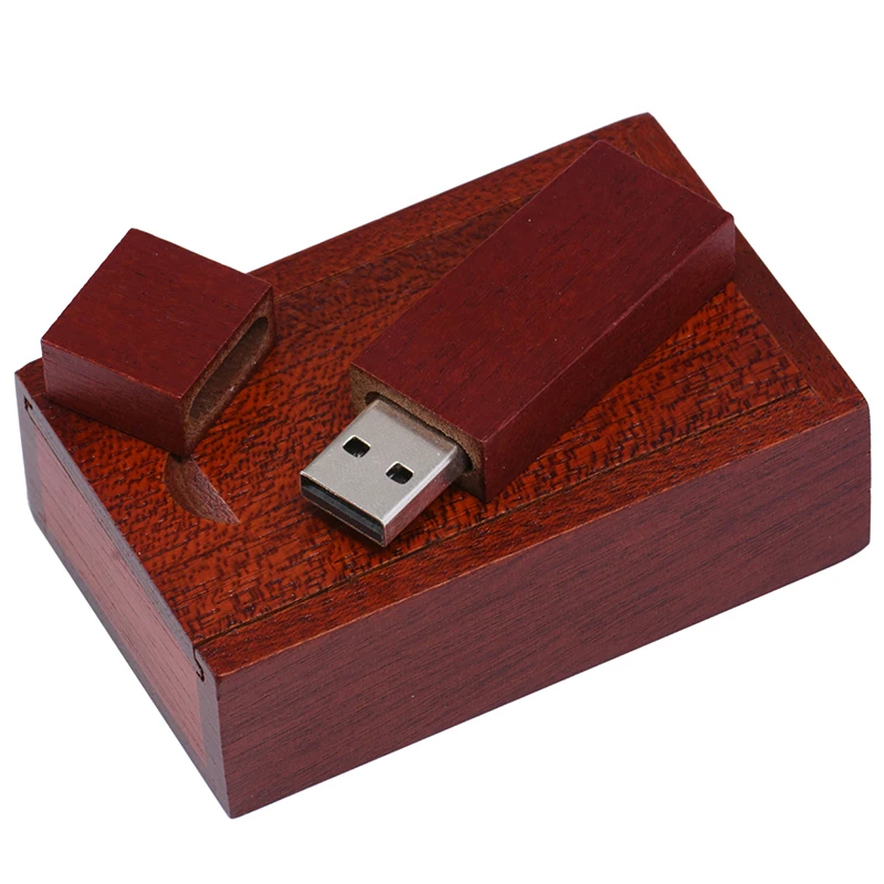Wooden Box USB Flash Drive 128GB Creative Gifts Pen Drive 64GB Real Capacity Memory Stick High Speed Pendrive 32GB 16GB 8GB 4GB image 5