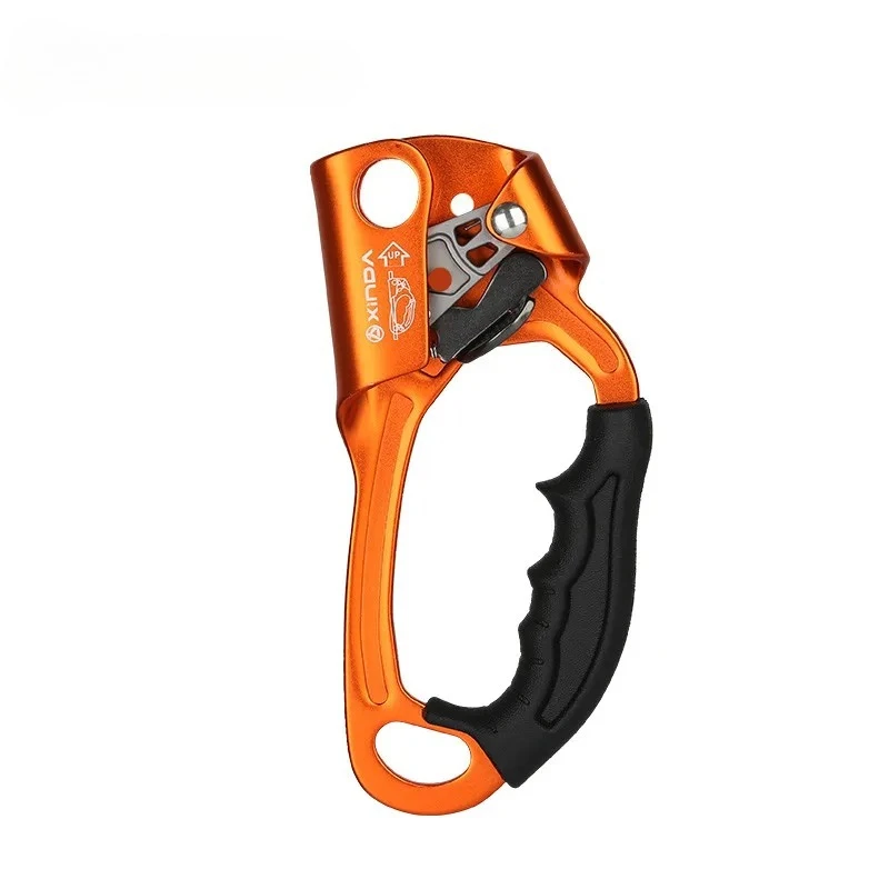 Outdoor Sports Rock Climbing Ascend Right Left Hand Grasp 8mm-13mm Rope Ascender Device Mountaineer Riser Tool Kits
