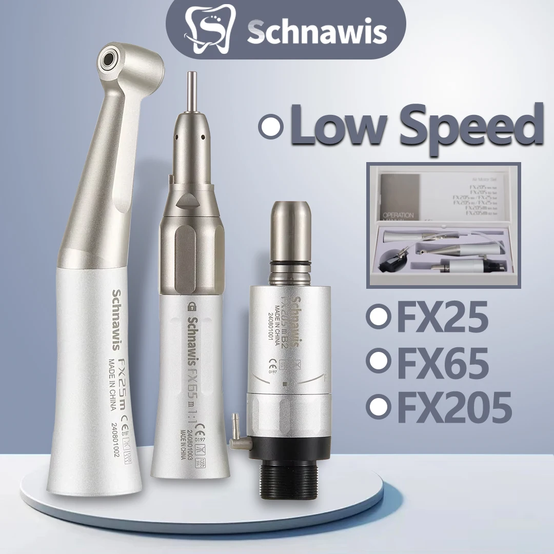 FX25 FX65 Dental 1:1 Contra Angle Low Speed Direct Drive Handpiece Mini Head Dentistry Against Contra Angle Polishing Tools