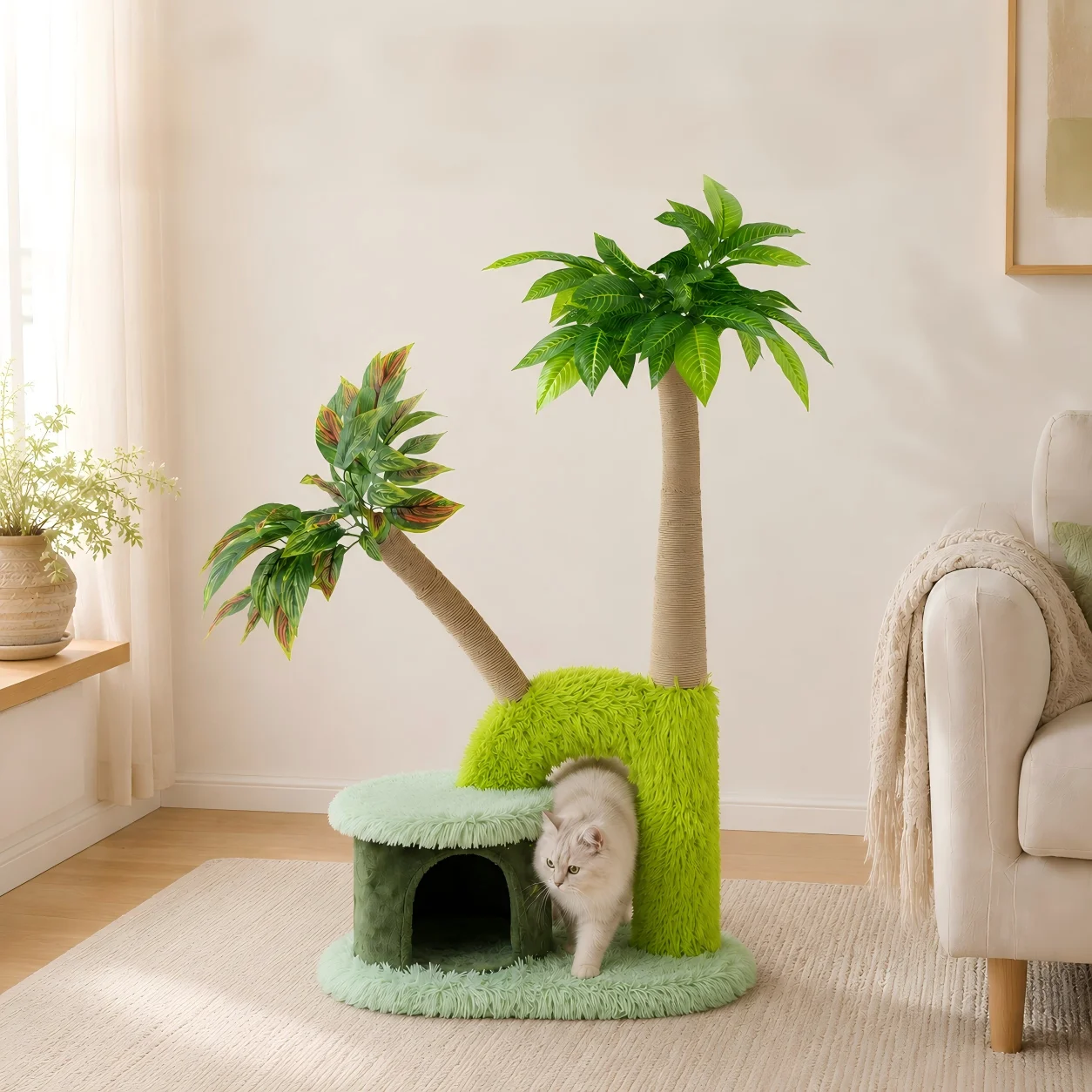 Cat Scratching Post Sisal Tree Tower - Torre de actividades para gatos con