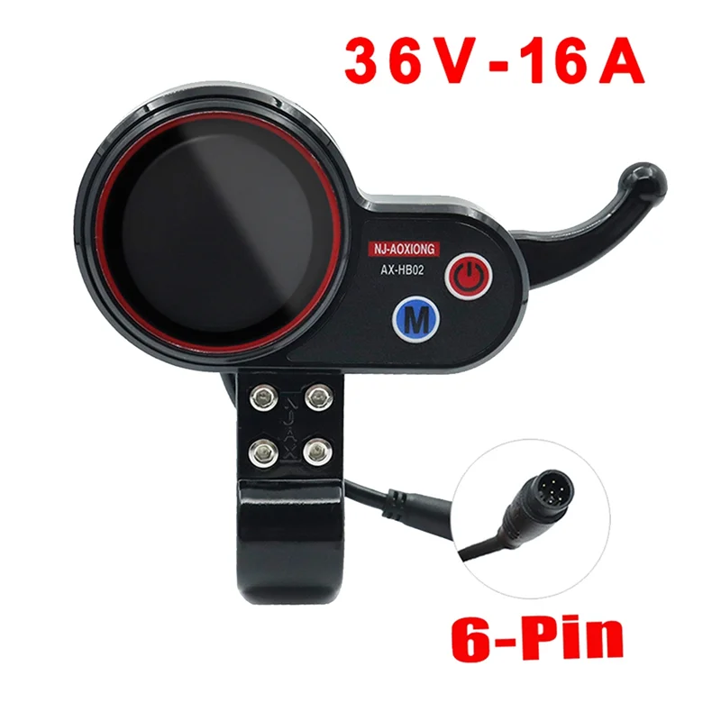 NJ-AOXIONG AX-HB02 Electric Scooter Dashboard Meter 36V 48V Adjustable 6PIN for Electric Scooter HOT