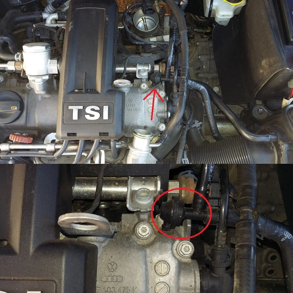 Válvula de Mangueira PCV One Way respiro, 030103175B, VW Caddy Passat Golf Jetta Polo SEAT Ibiza V SKODA Fabia Rapid 1.2 1.4 1.6