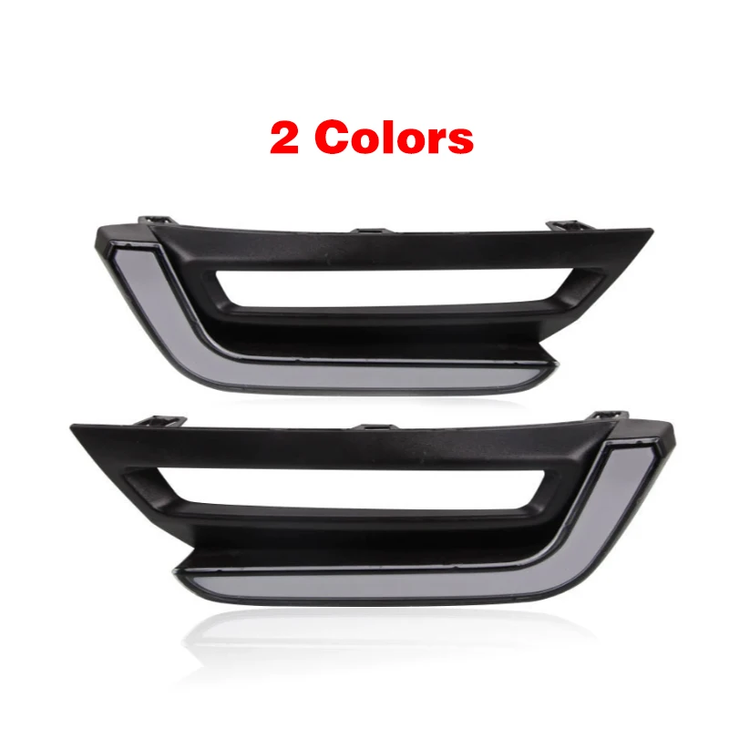 اكسسوارات السيارات لهوندا CRV CR-V 2017 2018 2019 المصد الأمامي 12 فولت LED النهار تشغيل ضوء LED مصباح تجديد أضواء الضباب 2 قطعة