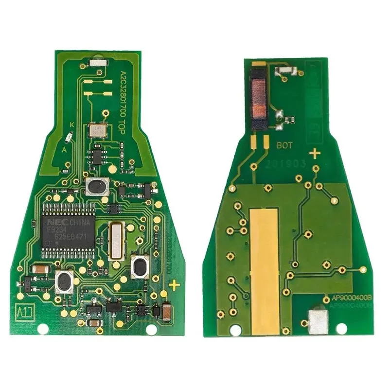 3-Tasten-Autofernbedienung 433MHz NEC-Chip für Mercedes Benz B C E ML S CLK CL Auto Smart Fernbedienung – Detail 2