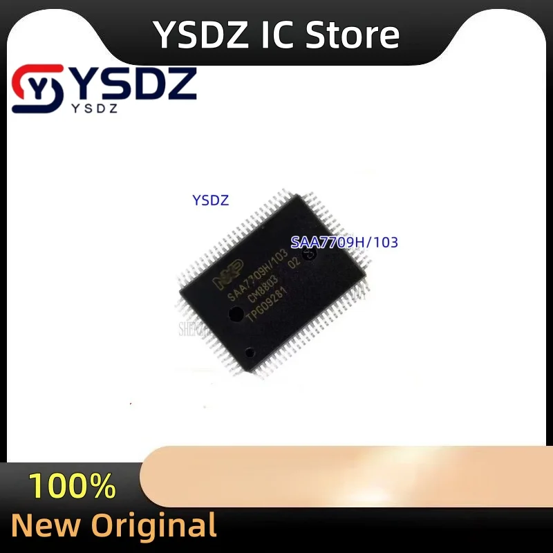 New and origianl  2PCS-10PCS SAA7709H SAA7709H/103 SAA7709 SAA7709H/N103 QFP80