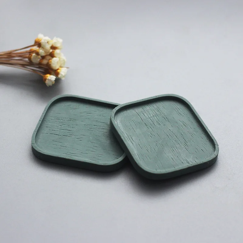 Ob11 بيت الدمية الملحقات مصغرة صينية الشاي لعبة مجسمة محاكاة النمط الياباني واقعية خشبية مربع صينية دمية ديكور